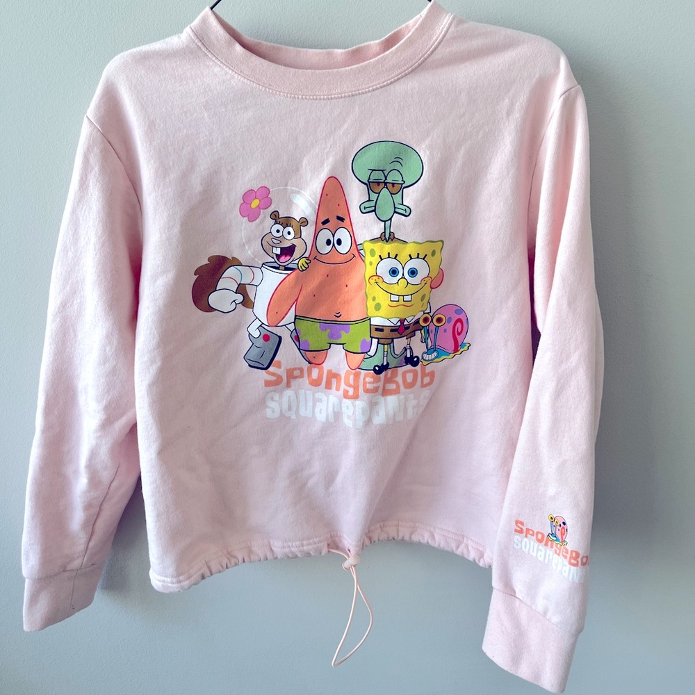 SpongeBob SquarePants Pink Crewneck